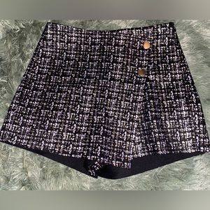 Zara Gold, Silver and Black Skort